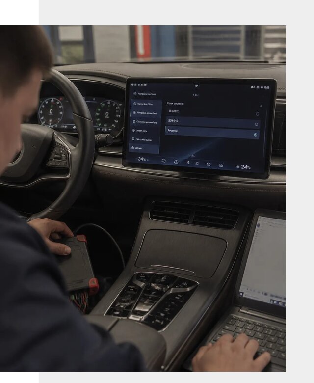 Русификация автомобиля BYD HAN для эксплуатации в Новоалтайске